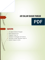 Kimia Pangan - Air Dalam Bahan Pangan