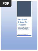 Swaziland Striving For Freedom Vol 27 July To September 2017