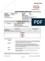 Safety Data Sheet for Loctite 454 Prism Gel