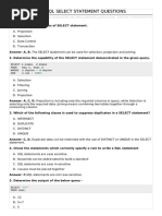 The SQL Select Statement Questions