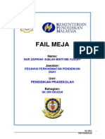 Fail Meja Guru Prasekolah