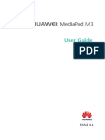 HUAWEI MediaPad M3 BTV-DL09 User Guide 01 English