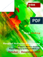 Mark Making - Hospital Activities Programme Oct - Dec 2017