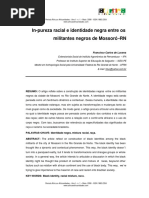 In-Pureza Racial e Identidade Negra Entre Militantes Negros de Mossoro