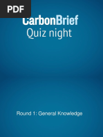 Carbon Brief Quiz 2017 Questions and Answers