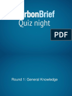 Carbon Brief Quiz 2017 Questions and Answers