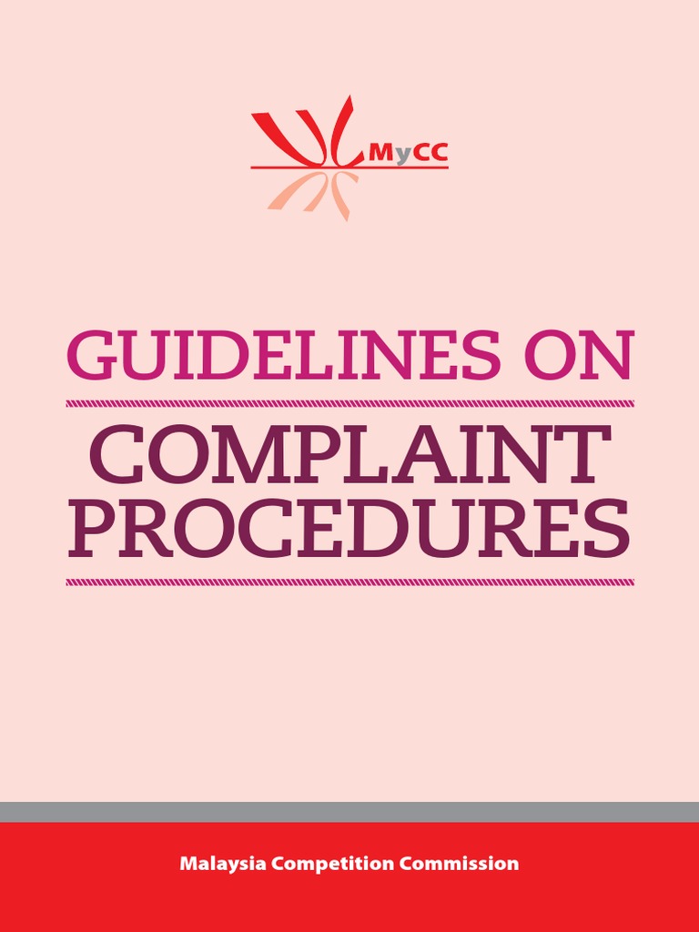 MyCC Complaint Procedures Guidelines | PDF | Collective Bargaining ...