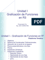 Unidad I Graficación de Funciones en R3: Presentado Por: Ing. Julio Cubillán MSC