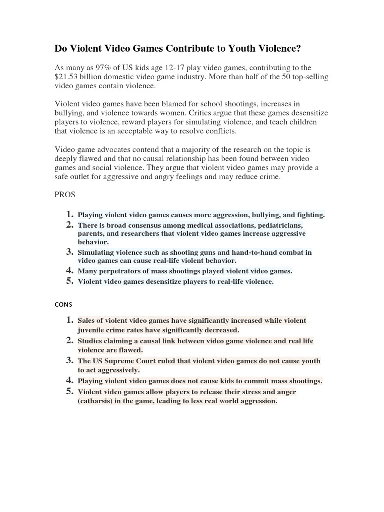 causes of youth violence