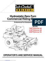 Commercial Riding Mower Operator's Manual