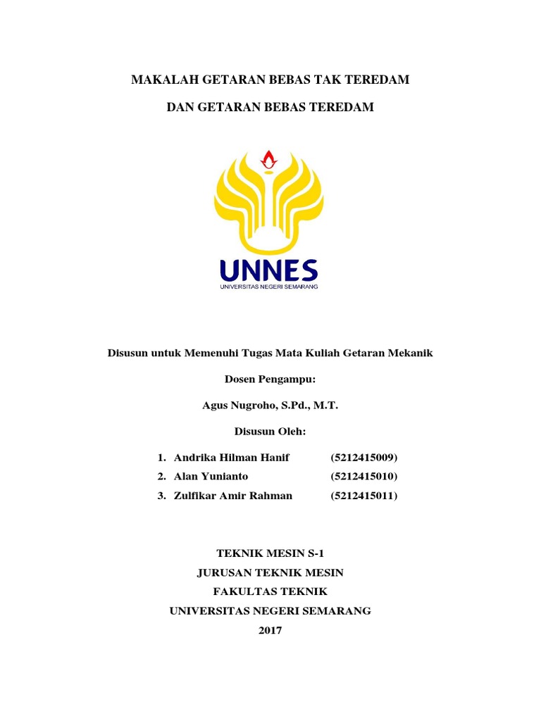 Makalah Getaran Mekanik Kel 3