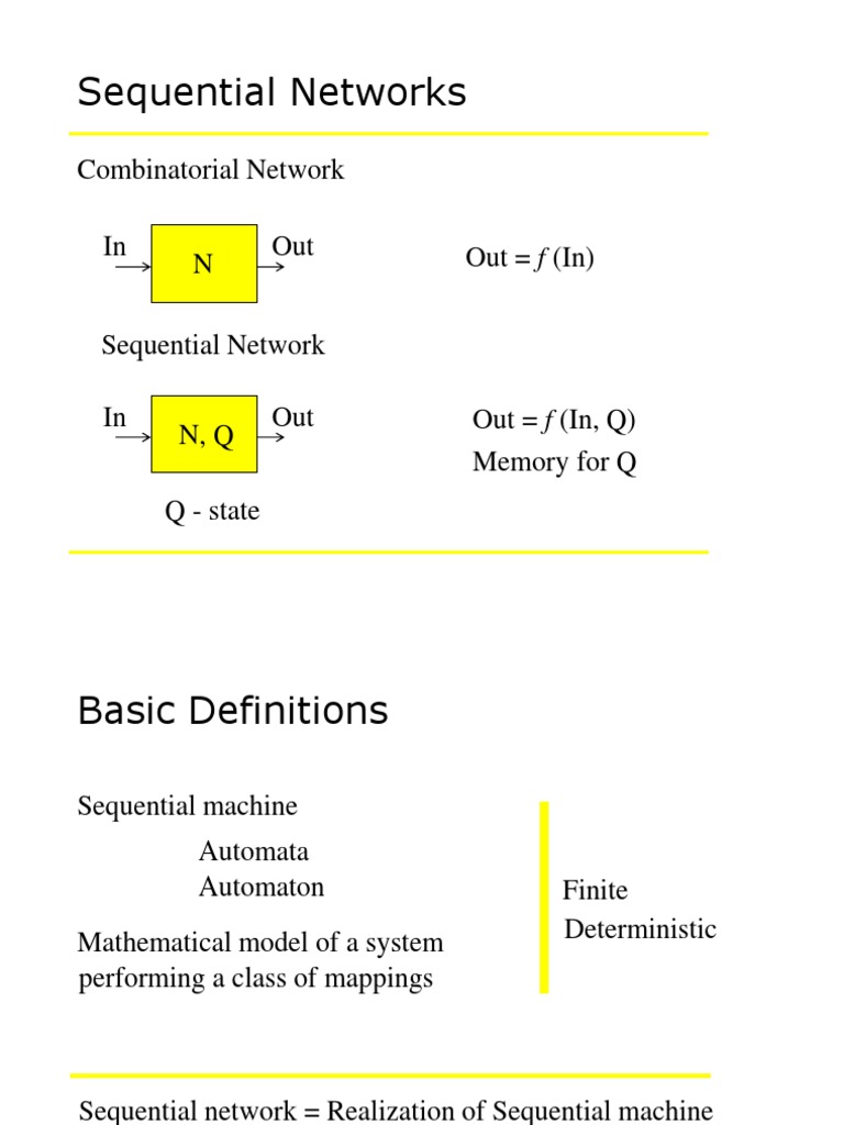 Understanding Sequential Networks and Automata | PDF | Systems Theory ...