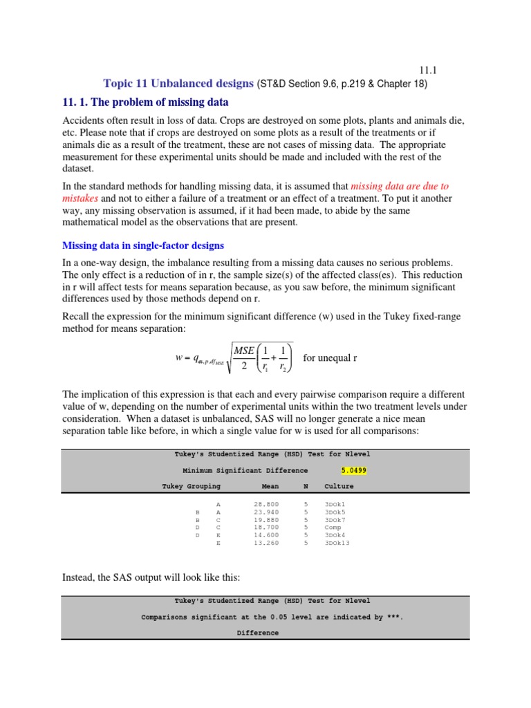Unbalanced ANOVA | Errors And Residuals | Vector Autoregression