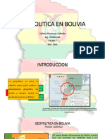 Geopolitica en Bolivia