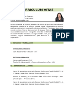 Curriculum Vitae Jessica Quispe Flores