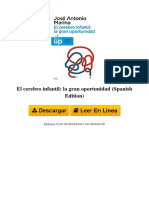 A1GM El Cerebro Infantil La Gran Oportunidad Spanish Edition by Jos Antonio Marina B0064A574O PDF