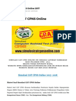 Latihan Simulasi Soal CAT CPNS Online 2017 Gratis SSCN BKN Menpan - CPNS 2017 by Mhya Thu Ulun SN:361134045