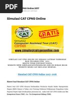 Latihan Simulasi Soal CAT CPNS Online 2017 Gratis SSCN BKN Menpan - CPNS 2017