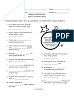 Sistema Solar examen título conciso