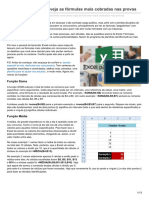 Funções Excel concursos