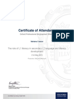 Role of L1 Literacy in L2 Development