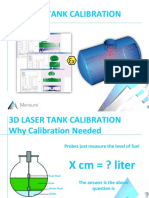 3D laser tank calibration precision