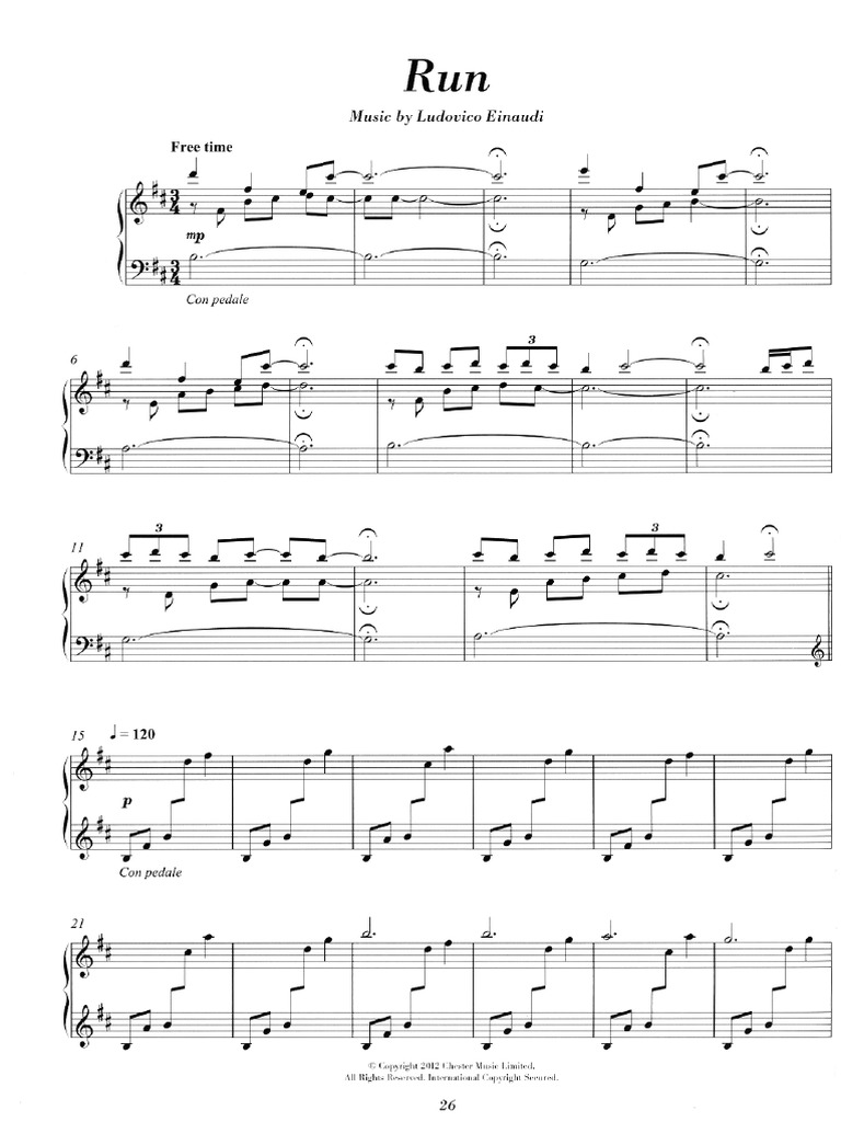 Ludovico Einaudi Run Pdf