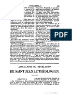 Apocalypse Ou Révélation de Saint Jean Le Théologien (Extrait de La Bible Selon Ostervald 1868)