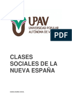 Clases Sociales de La Nuevaespaña