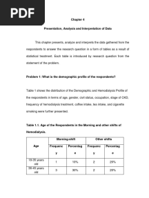 Chapter 4 - Presentation Analysis Interpretation