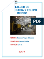 Taller de Maquinaria y Equipo Minero