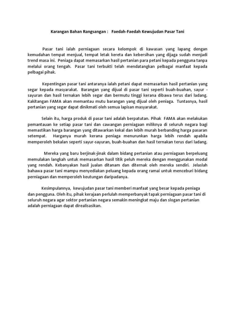 Karangan Bahan Rangsangan Pdf