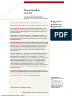 Acupuncture For Chronic Knee Pain A Randomized Clinical Trial