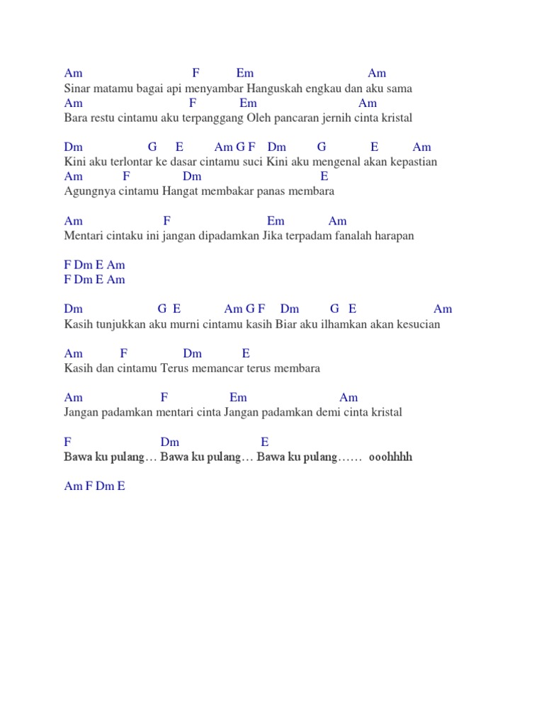 Kord Gitar Cinta Kristal Pdf