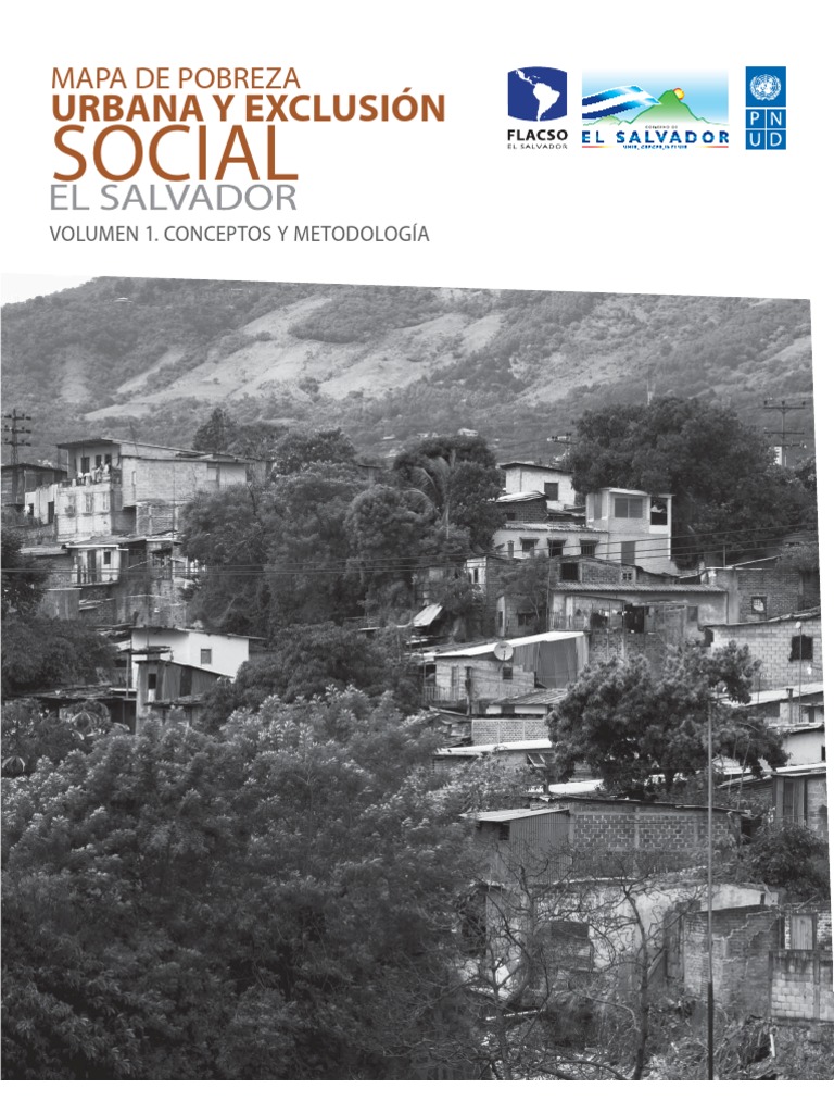 Mapa de Pobreza Urbana y Exclusión Social El Salvador | PDF | Exclusión ...