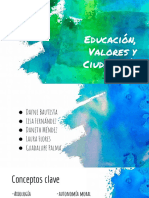 Educación, Valores y Ciudadanía