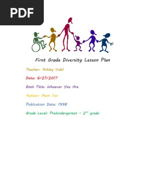 first grade diversity lesson plan
