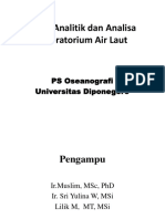 Kimia Analitik Dan Analisa Laboratorium Air Laut