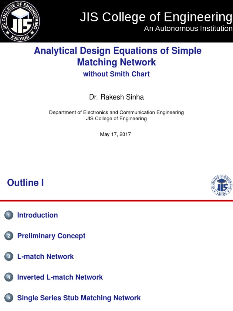 Simple Matching Network | Download Free PDF | Electronics | Electricity