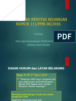 PMK NOMOR 111 Tahun 2016 (Pemindahtanganan BMN)