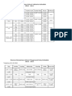 Supervision Schedule 1011