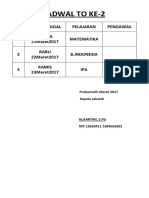 Jadwal To Ke-2 2017