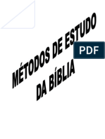 APOSTILA MÉTODOS DE ESTUDO BÍBLICO