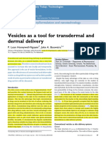 Vesicles As A Tool For Transdermal and Dermal Delivery PDF