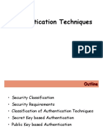 Authentication Techniques: Key Concepts and Classifications