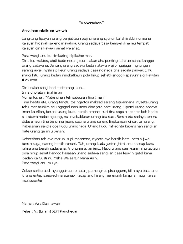 Pidato Bahasa Sunda  PDF