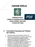 Program Kerja 2007-2009