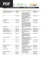 Exhibitor List