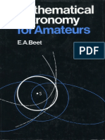 Mathematical Astronomy For Amateurs - E. A. Beet