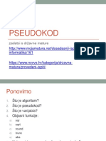 14 Programiranje Pseudokod